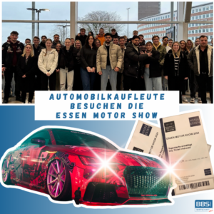 Mehr über den Artikel erfahren Unsere Automobilkaufleute auf der Essen Motor Show!