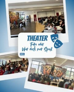 Mehr über den Artikel erfahren Aufführung „Fake oder War doch nur Spaß“ für 150 Schüler
